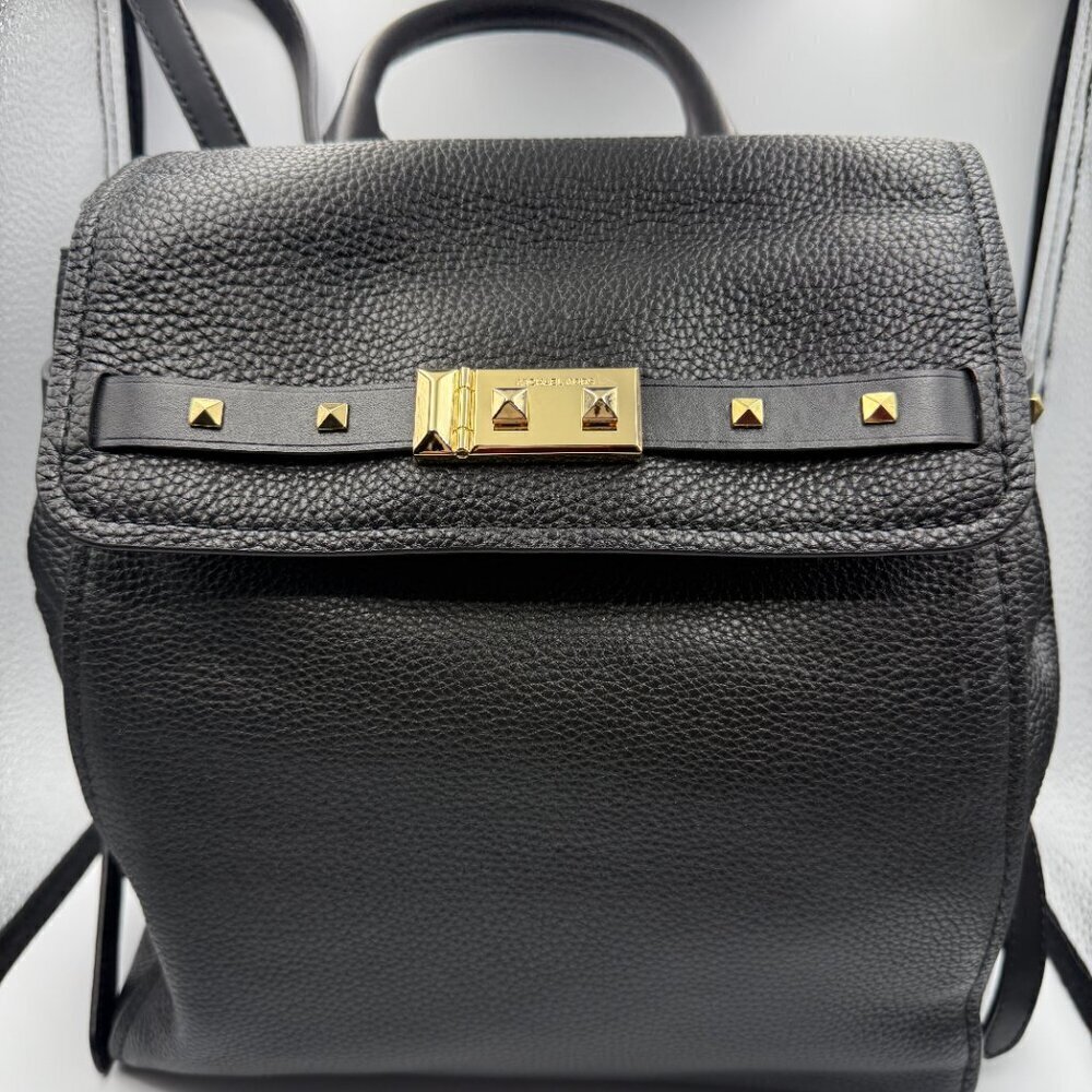 Michael Kors Addison Black Leather Backpack - NWT